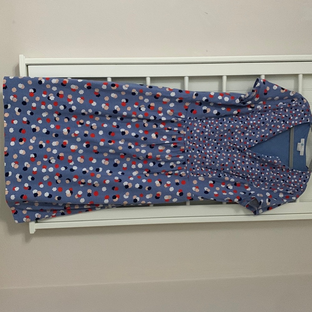 Womens Boden US 10R size 10 dress red white blue